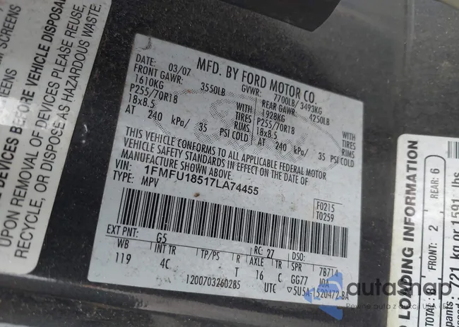 1FMFU18517LA74455: 42936578