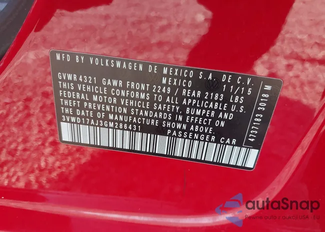 3VWD17AJ3GM286431: 42936608