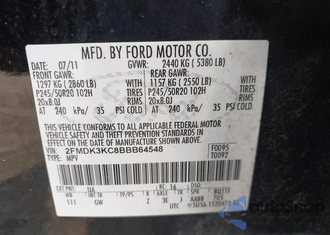 2FMDK3KC8BBB64548: 42938128