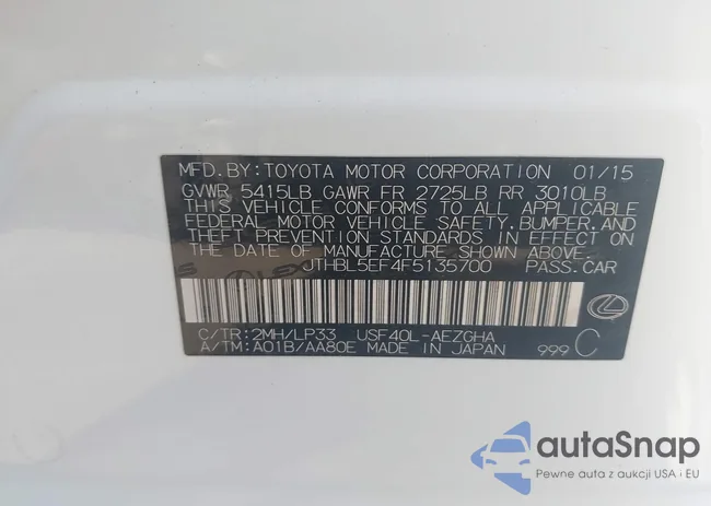 JTHBL5EF4F5135700: 42937283