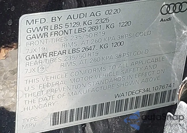 WA1DECF34L1076741: 42937331