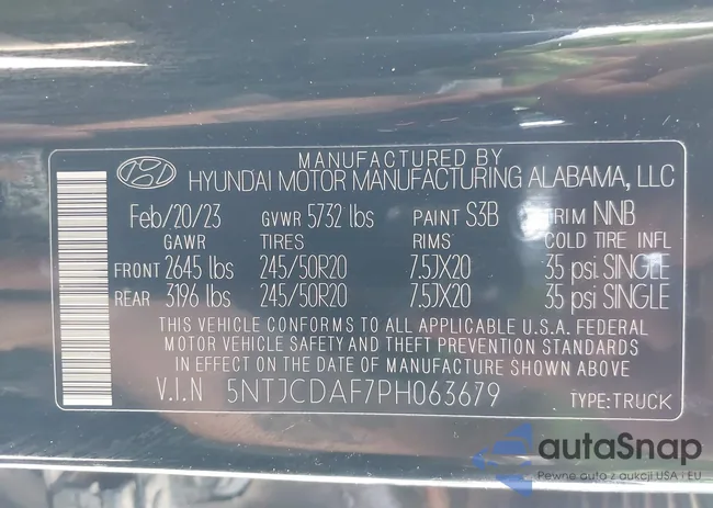 5NTJCDAF7PH063679: 42937347