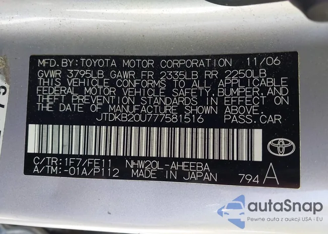 JTDKB20U777581516: 42937407