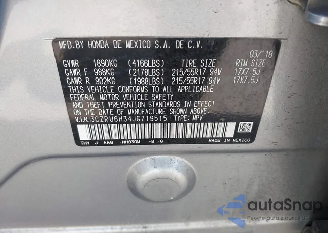 3CZRU6H34JG719515: 42937550