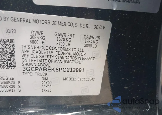 3GCPABEK6PG212991: 42938666