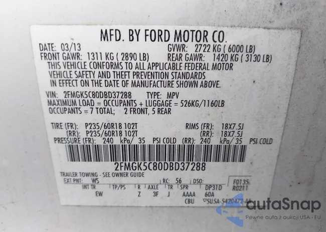 2FMGK5C80DBD37288: 42938788