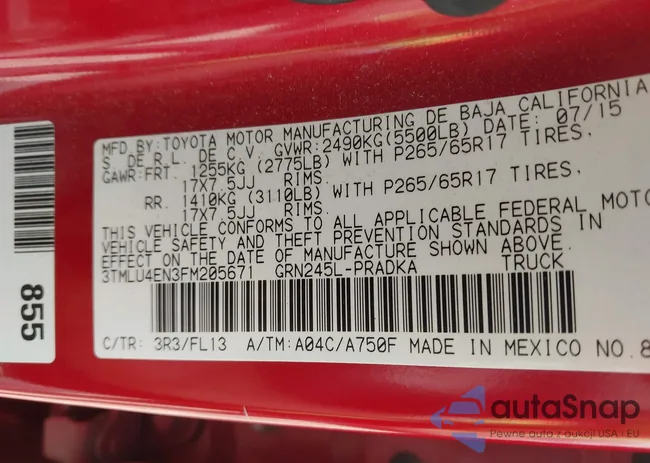3TMLU4EN3FM205671: 42938836