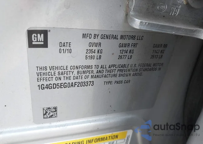 1G4GD5EG0AF203373: 42938405