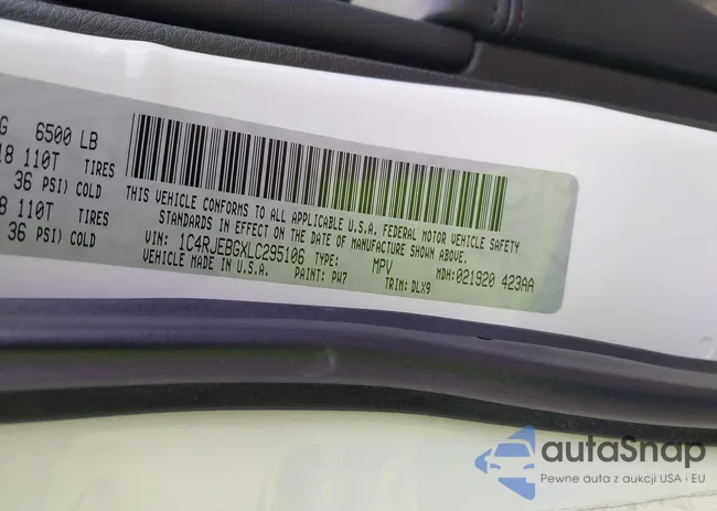 1C4RJEBGXLC295106: 42938424