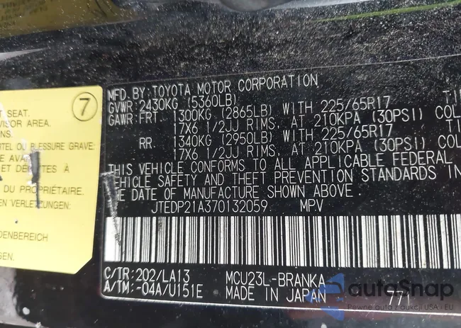 JTEDP21A370132059: 42938576