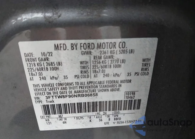 3FTTW8F90NRB06858: 42938582