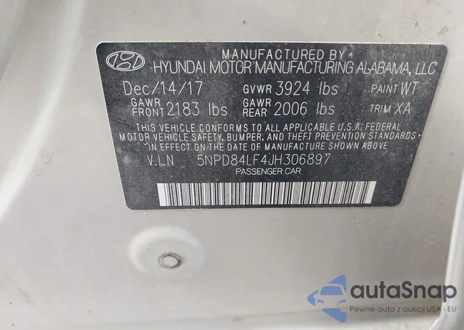 5NPD84LF4JH306897: 42939706