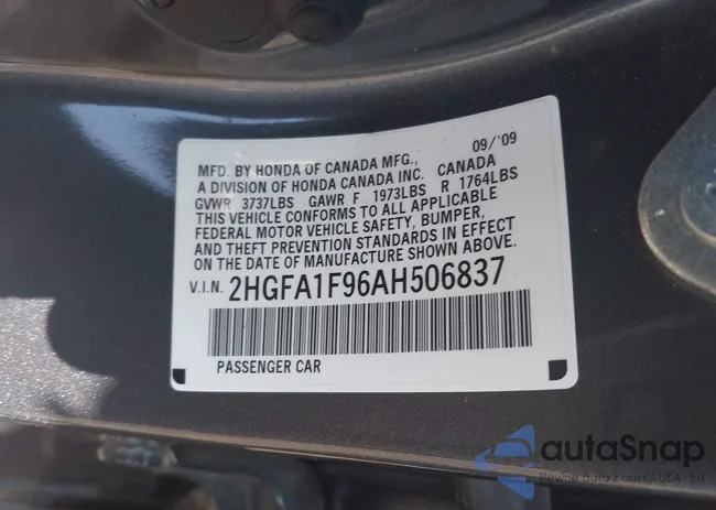 2HGFA1F96AH506837: 42939729