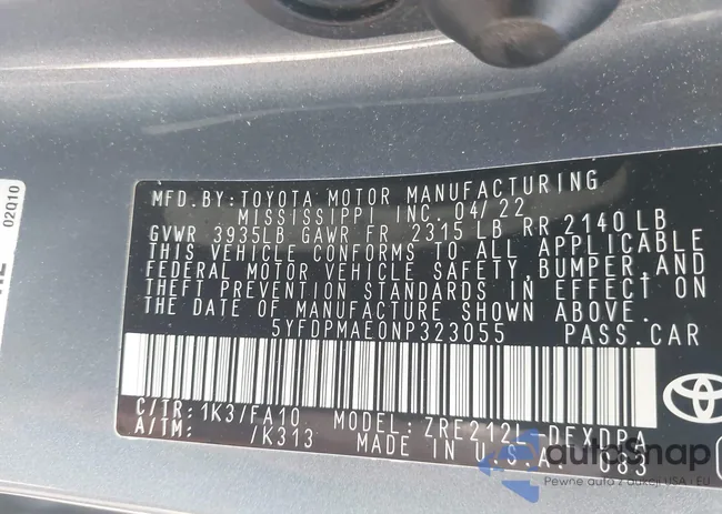 5YFDPMAE0NP323055: 42939954