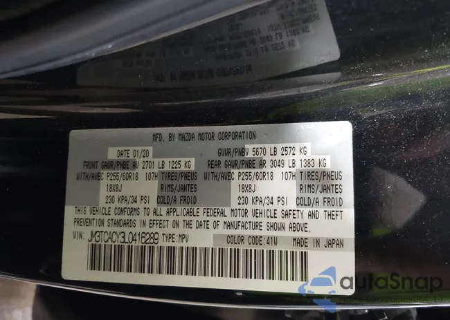 JM3TCACY3L0416289: 42940102