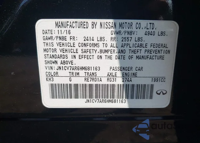 JN1CV7AR6HM681163: 42940175