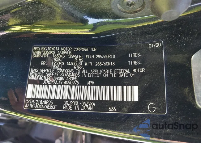 JTMCY7AJ5L4090975: 42940181