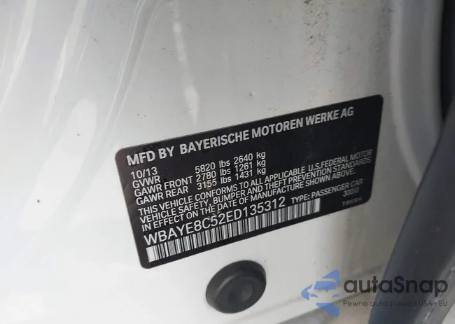 WBAYE8C52ED135312: 42939257