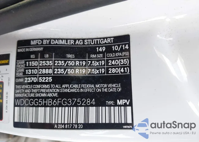 WDCGG5HB6FG375284: 42939501