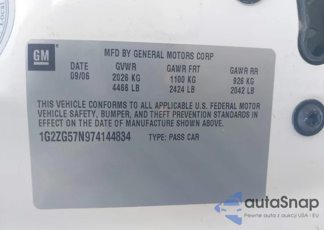 1G2ZG57N974144834: 42940834