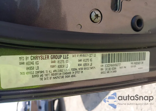 2C3CDYAG4DH562727: 42940922