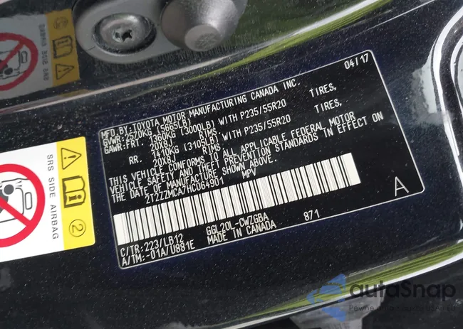 2T2ZZMCA7HC064901: 42940939