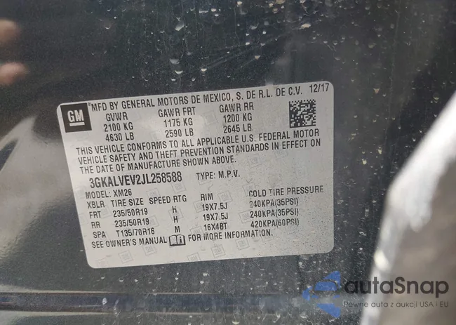 3GKALVEV2JL258588: 42940958