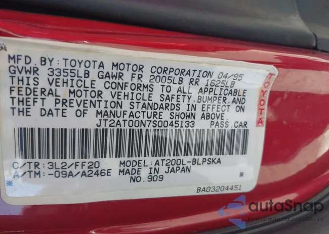 JT2AT00N7S0045133: 42940973