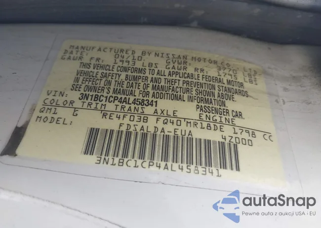 3N1BC1CP4AL458341: 42941063