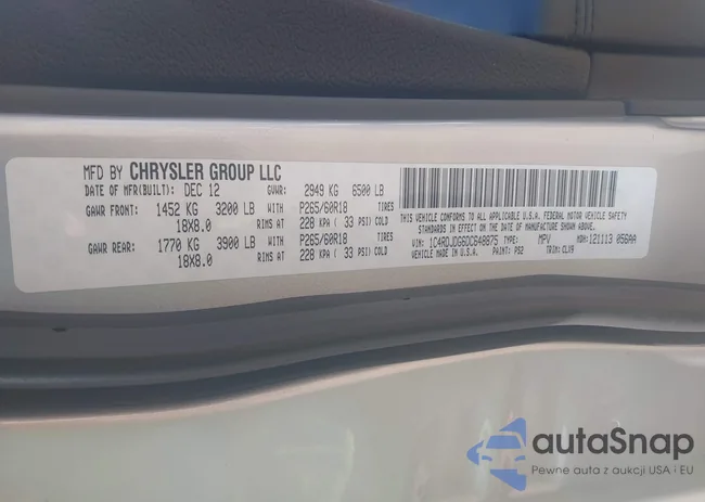 1C4RDJDG6DC648875: 42940444