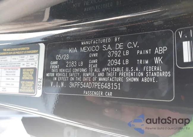 3KPF54AD7PE648151: 42940616