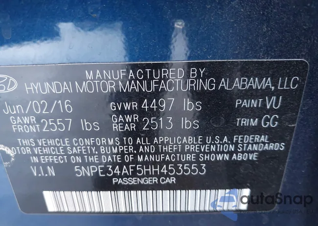 5NPE34AF5HH453553: 42941753