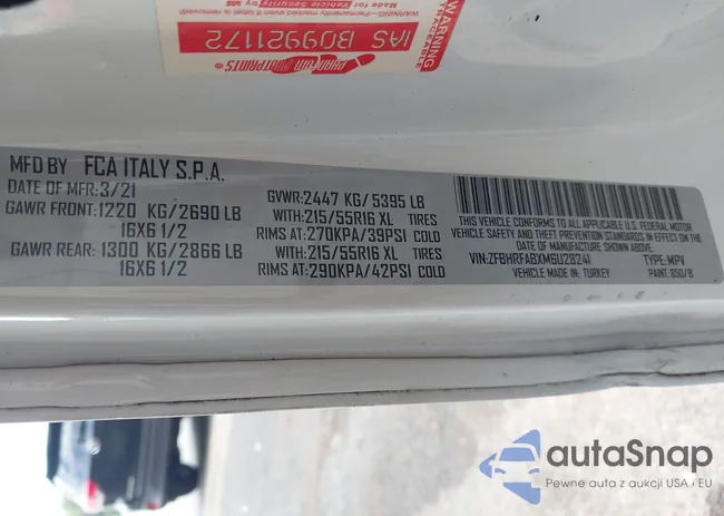 ZFBHRFABXM6U28241: 42942003