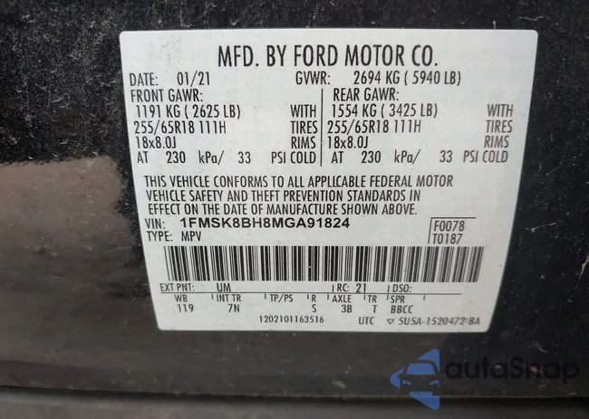 1FMSK8BH8MGA91824: 42941236