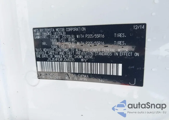 JTLZE4FEXFJ068235: 42941497