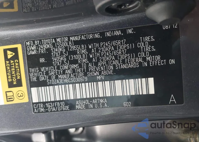 5TDZA3EH6CS030979: 42941529