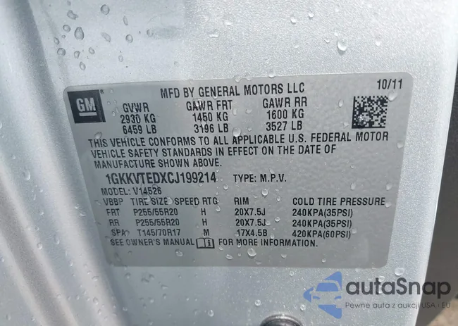 1GKKVTEDXCJ199214: 42942654