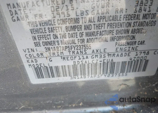 3N1AB7AP5FY237555: 42942793