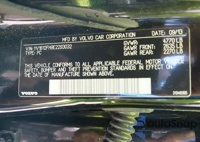 YV1612FH9E2293032: 42942855