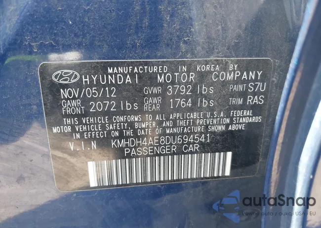 KMHDH4AE8DU694541: 42942858