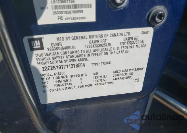 2GCEK19T711378504: 42942895