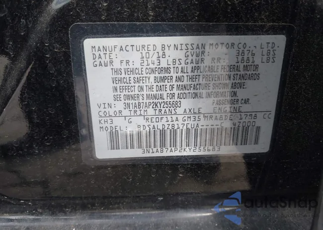 3N1AB7AP2KY255683: 42943076