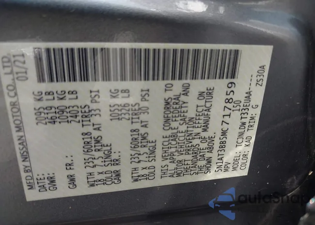 5N1AT3BB5MC717859: 42942575