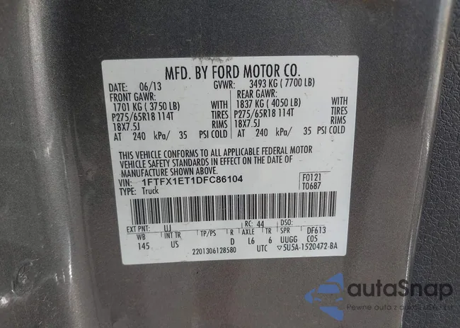 1FTFX1ET1DFC86104: 42942608