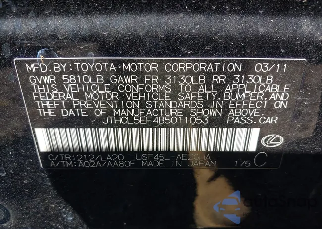 JTHCL5EF4B5011053: 42943697