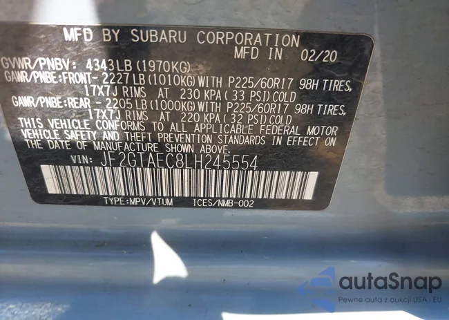 JF2GTAEC8LH245554: 42943969