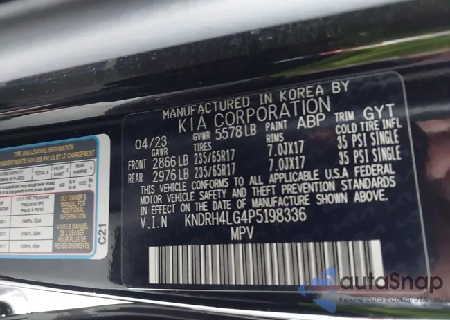 KNDRH4LG4P5198336: 42944068