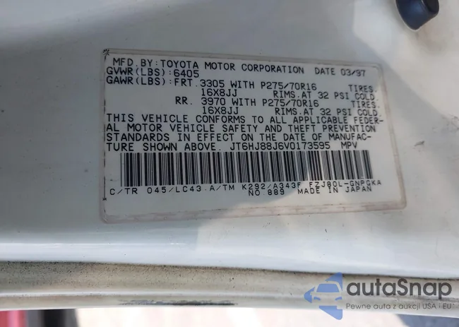 JT6HJ88J6V0173595: 42944154