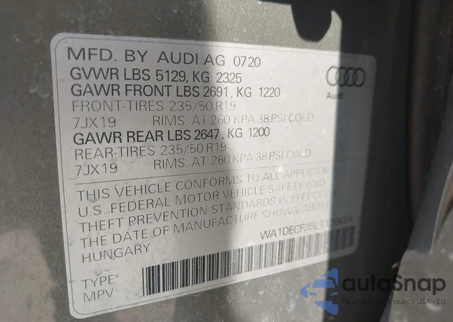 WA1DECF35L1120424: 42943322