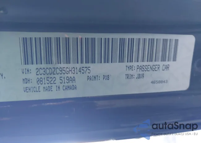 2C3CDZC95GH314575: 42943336